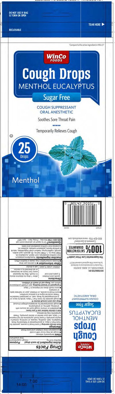 Winco Sf Menthol 25ct Cough Drops (Winco Sf Menthol 25ct 502243 5 19 2017tm)